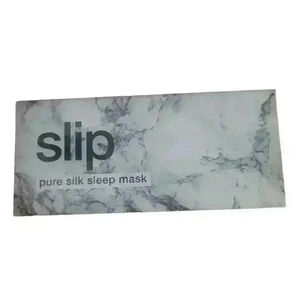 Slip Pure Silk Sleep Mask white marble
